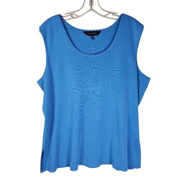 Ming Wang Sky Blue Burnout Jacket & Shell Set 2X/1X 3/4 Sleeve One Hook Luxury - Picture 4 of 15